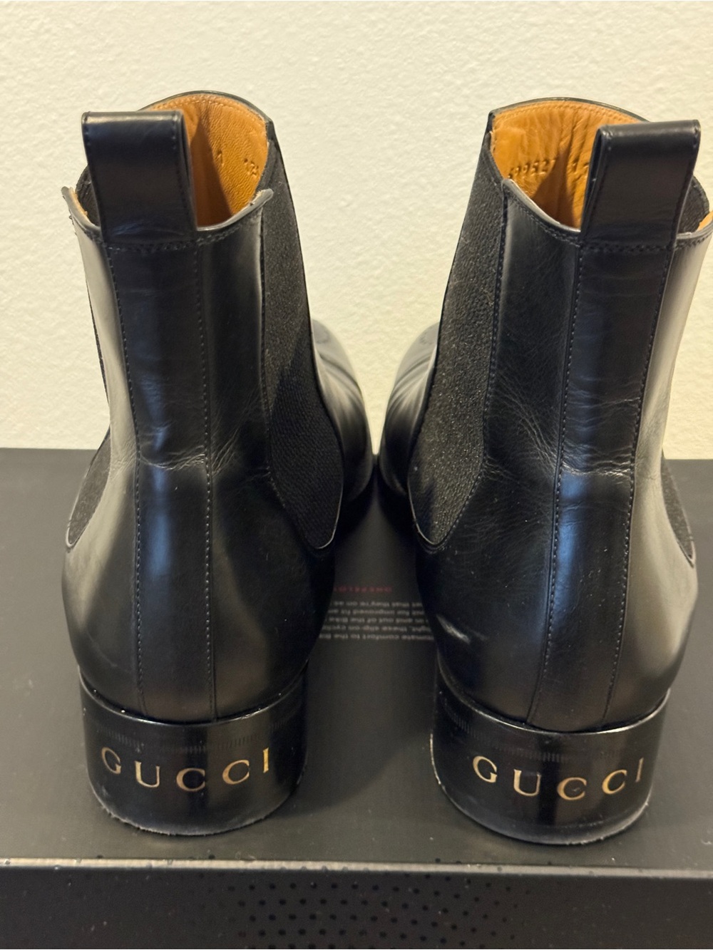 GUCCI Black Leather Chelsea - Picture 6 of 16